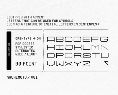 Archimoto font