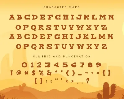 Western Cowboy - Gaming font