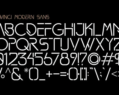 DAVINCI FONTS | MODERN SANS