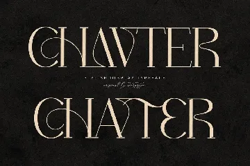 Chavter Stylish  Display Typeface Font