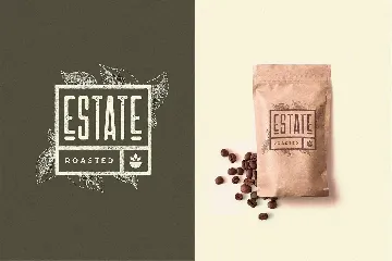 Las Valles Textured Condensed Typeface 4 Fonts