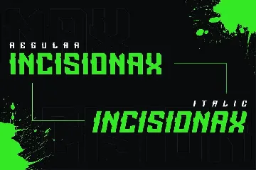 Incisionax Exclusive Display Font