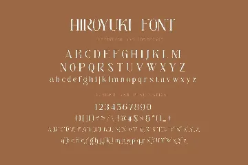 Hiroyuki serif font