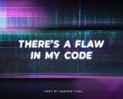 Glitchy - A digital Glitch Font