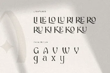 YANKING - Modern Display Ligature Font