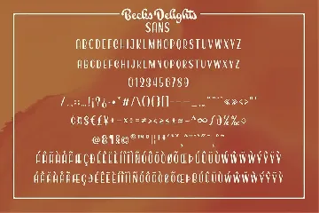 Becks Delights font