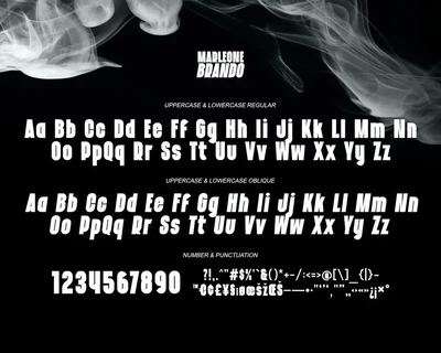Marleone Brando - Condensed Sans font