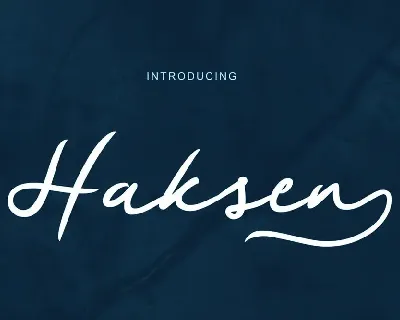 Haksen Script Font