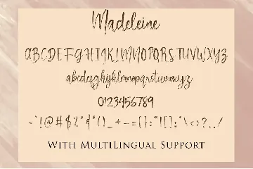 Madeleine - Brush Script Font