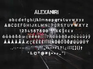 AN Alexaniri - Strong Brush Font