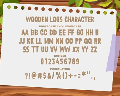 Wooden Logs - SVG Color Font