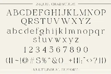 Raquel - Modern Elegant Serif font