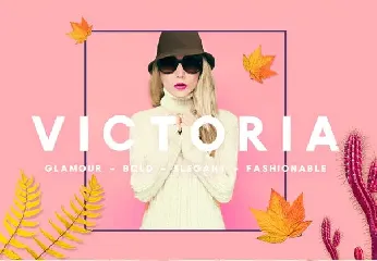 VICTORIA - Glamour, Elegant  Sans serif font