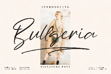 Bullgeria Signature Font