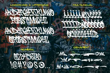 Hesorder - Urban Graffiti Font