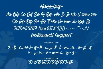Humming | Monoscript Font