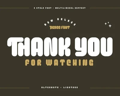 AENOS â€“ Retro Condensed Font