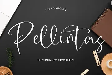 Pellintas Modern Handwritten Script font