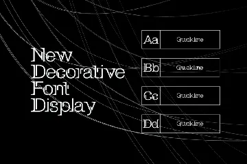 Quickline Serif Font Display