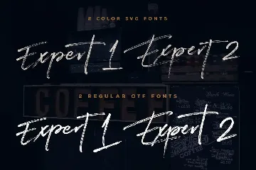 Expert Brush & SVG Font