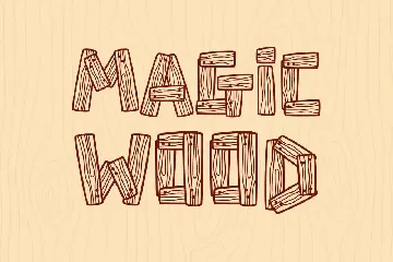 Woody Wood - Kids font