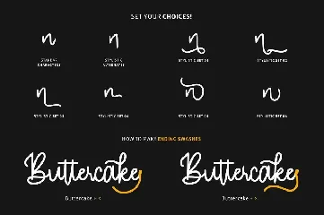 Buttercake | Monoscript font