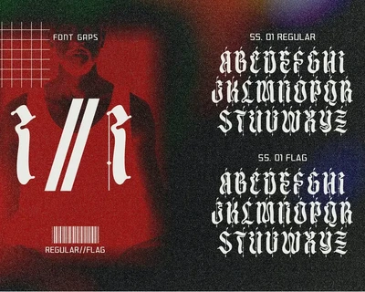 Metal Soup Blackletter Typeface font