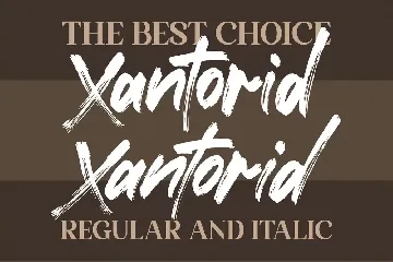 Xantorid Brush font