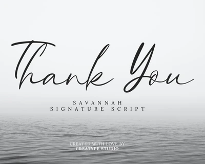Savannah Signature Script font