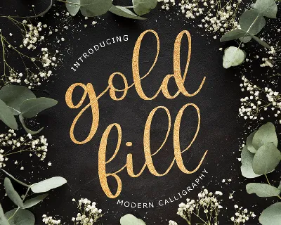 Goldfill Modern Calligraphy font