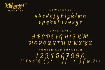 Killomint Script Font