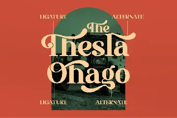 The Thesla Ohago Serif font