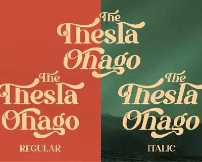 The Thesla Ohago Serif font