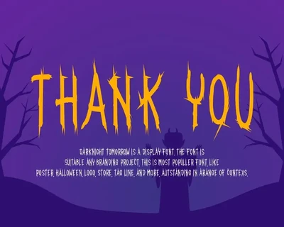 Darknight Tomorrow font