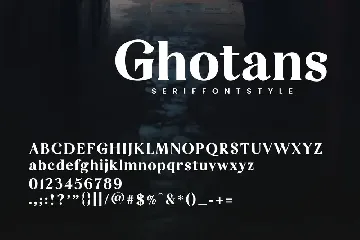 Ghotans - Serif Font