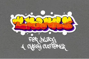 Vandal Zoy - Thick And Bubble Graffiti Font