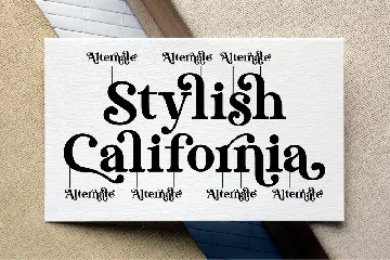 Stylish California Serif font