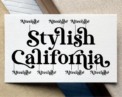 Stylish California Serif font