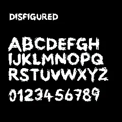 Disfigured font