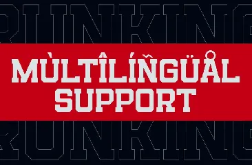 Runking - A Modern Sport Font