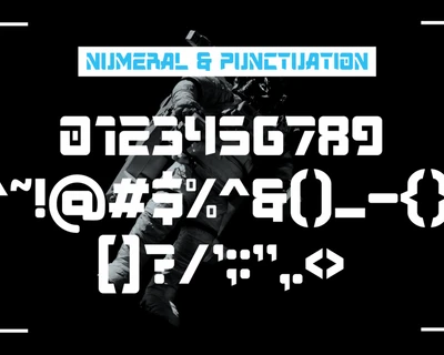 Sphire Lunova - New Spcae Techno Font