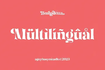 Bernadetta - A Modern Classic Serif font