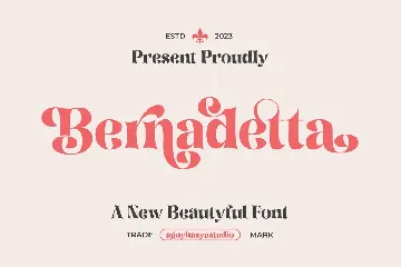 Bernadetta - A Modern Classic Serif font