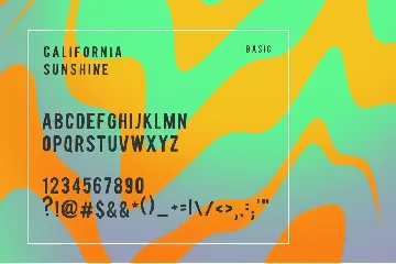 California Sunshine font