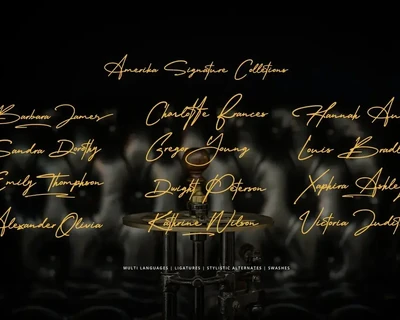 Amerika Signature font