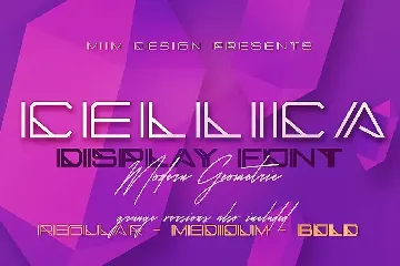 Cellica - Display Font