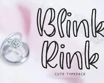 Blink Rink Cute Typeface font