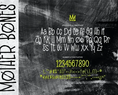 Mother Bones - 90s Type Grunge Vibes font