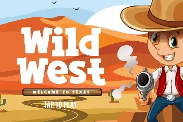 Sheriff Bounce - kids western font
