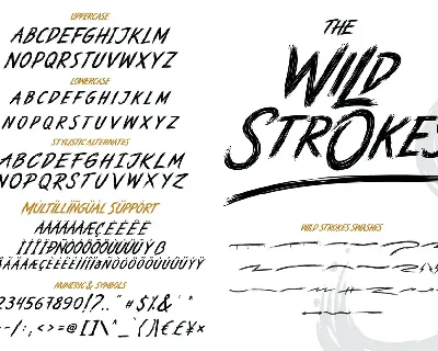 The Wild Strokes font